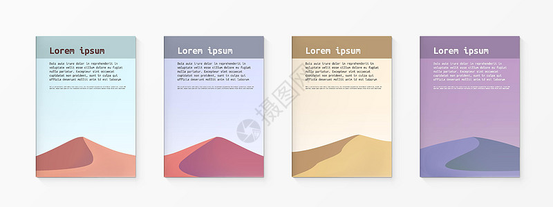 最小设计设计沙漠覆盖 简单模板图片