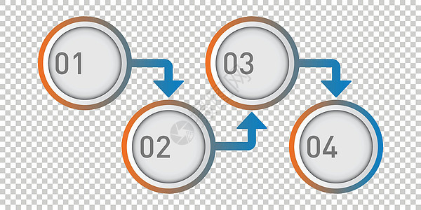 孤立背景下的信息图表设计 它制作图案平面矢量顺序标签网络横幅操作广告流动网站说明创造力图片