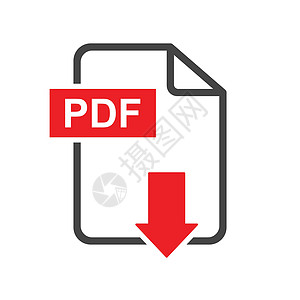 PDF 下载矢量图标 商业营销互联网概念的简单平面象形图 白色背景上的矢量图电脑读者艺术网页红色床单指针网络按钮标签图片