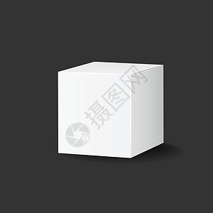 空白的白色纸箱 3d 框图标 盒装样机矢量图标签石墨推介会品牌广告纸盒消费者插图电子产品图片