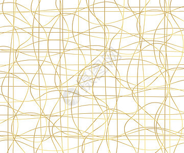 金色豪华线条图案与手绘线条 金色波浪条纹抽象背景它制作图案矢量波纹装饰品纺织品卡片织物风格海洋奢华曲线装饰图片