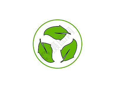 生态 叶子 循环图标 矢量说明 设计网络地球植物标签回收活力插图生活生物圆圈图片