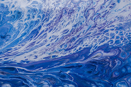上的抽象油画纹理  图像画笔蓝色漩涡墨水水粉帆布横幅插图液体石头图片
