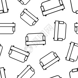 沙发无缝图案背景 商业平面矢量图 沙发符号图案图片