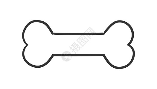 狗骨玩具图标 矢量图 商业概念动物骨象形图卡通片饮食营养犬类骨骼插图宠物礼物小狗解剖学图片