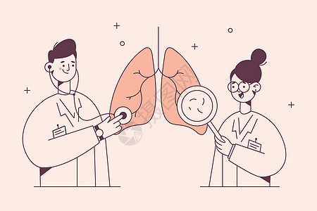 医学肺病学概念中的肺部检查保健器官癌症胸部医院测试治疗哮喘疾病解剖学图片