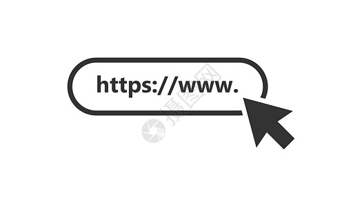 地址和导航栏图标 矢量图 商业概念搜索 www https 象形图按钮互联网老鼠菜单浏览器技术手指托管光标网站图片