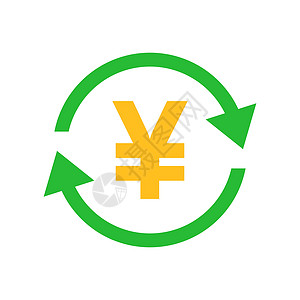 Yenyuan 钱货币矢量图标在平面样式 白色孤立背景上的日元硬币符号插图 亚洲货币经营理念投资按钮金属交换商业经济力量现金银行图片