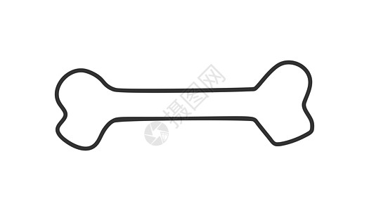狗骨玩具图标 手绘矢量图 商业概念动物骨象形文字宠物小狗犬类礼物插图营养骨骼卡通片饮食食物图片