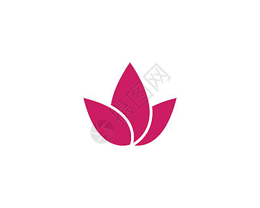 Lotus鲜花插图徽标女士百合叶子精品冥想药品玫瑰商业植物瑜伽背景图片