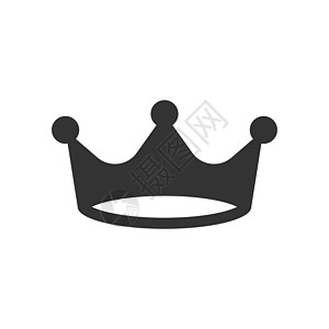 扁平风格的皇冠矢量图标 白色孤立背景上的皇冠插图 王妃皇室概念王座金子国王王国权威版税奢华知识王子皇帝图片
