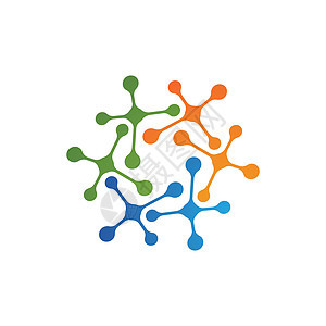 分子标志 vecto公司艺术原子技术科学基因圆圈保健标识生物学图片