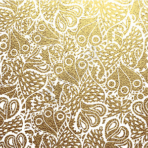矢量金色花卉饰品背景金子艺术横幅蕾丝标签花丝刺绣插图装饰古董图片
