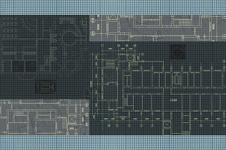 与技术图纸的建筑背景 网站计划纹理 建筑项目的房子蓝图绘图部分打印草稿工程设计建筑学工程师草图地面公寓圆圈图片