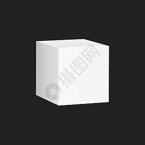 空白的白色纸箱 3d 框图标 盒装样机矢量图消费者石墨立方体塑料广告品牌小样插图电子艺术品图片