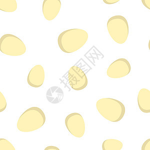 鸡蛋无缝图案背景图标 商业平面矢量图 鸡蛋标志符号模式厨房母鸡美食插图家禽饮食烹饪蛋壳早餐食物图片