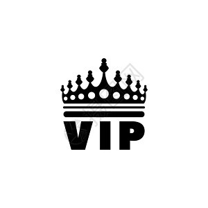 金色 VIP 皇冠平面矢量 Ico图片