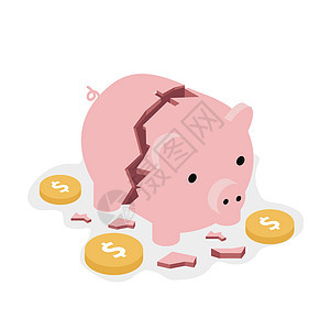 有硬币的零碎小猪银行钱 安全 有硬币概念图片