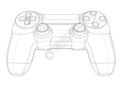 游戏手柄或操纵杆 韦克托平面工具广告公司插图键盘控制台安慰技术电子产品图片