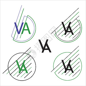 一组抽象和独特的字母 YA AY A Y 标志 字母 YA 元素标志设计 杰出的专业优雅时尚令人敬畏的艺术多彩 YA AY 初始图片