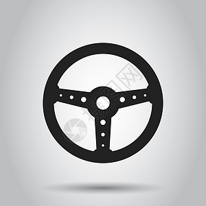 方向盘图标 矢量图 商业概念车轮象形图卡车金属控制插图车辆驾驶运输创造力汽车配件图片