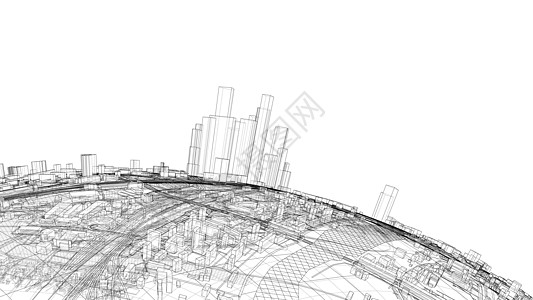 3d 城市领域 韦克托天际世界街道建筑学蓝图活力插图地球景观房子图片