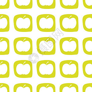 平面样式中的苹果无缝模式图片