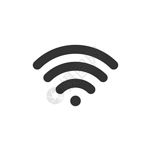 Wifi 互联网标志图标在平面样式  Wifi 无线技术矢量插图在白色隔离背景上 网络 wifi 经营理念令牌横幅质量贴纸民众创图片