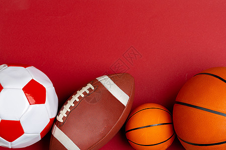 足球 篮球和橄榄球系列球玩家团队爱好团体活动收藏运动皮革圆圈游戏图片