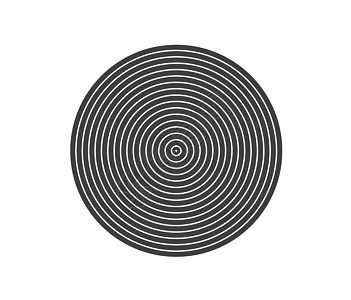 同心圆元素 黑白色环 声波单色图形的抽象矢量图插图标识技术漩涡艺术线条圆形几何学散热墙纸背景图片