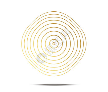 同心圆元素 金色奢华彩环 声波金色图形的抽象矢量图现代装饰网站海报横幅模板 EPS10 vecto插图散热圆形墙纸白色螺旋黑色艺图片