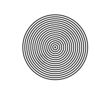 同心圆元素 黑白色环 声波单色图形的抽象矢量图漩涡几何学插图黑色标识技术白色圆形螺旋艺术图片