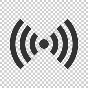 Wifi 互联网标志图标在平面样式  Wifi 无线技术矢量图在孤立的背景上 网络 wifi 经营理念贴纸海豹信号创造力网站艺术图片