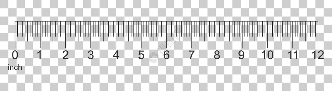 平面样式的标尺 12 英寸图标 仪表测量仪器矢量插图在孤立的背景下 标尺经营理念图片