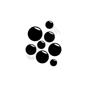 淡水肥皂泡飞肥皂球 平面矢量图标说明 白色背景上的简单黑色符号 飞行淡水肥皂泡标志 web 和移动 UI 元素的设计模板图片