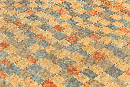 多彩多色现代铺面板 地板瓷砖马赛克城市质地背景图片