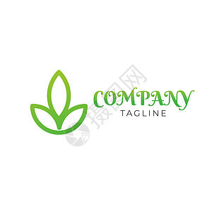 叶健康植物叶花自然健康标志设计 在白色背景上孤立的股票矢量图生态插图植物生活药品环境温泉公司商业艺术图片