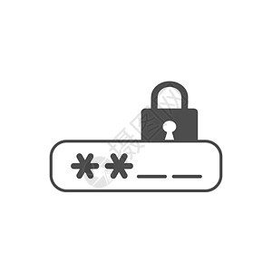 锁定 登录 密码 安全 安保图标 矢量说明 平面设计互联网白色保护用户插图窗户按钮秘密界面锁孔图片