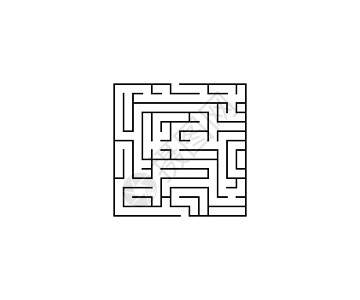 Labyrinth 迷宫 策略 方形图标 矢量图解图片