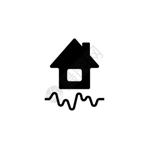 房地产价格图 平面矢量图标说明 白色背景上的简单黑色符号 用于 web 和移动 UI 元素的房地产价格图形符号设计模板图片