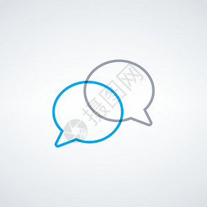 讲话泡泡不同的颜色 谈话沟通气泡 对话框元素 对话和技术支持图标 在白色背景上孤立的股票矢量图笔记标签按钮蓝色讨论演讲卡通片气球图片