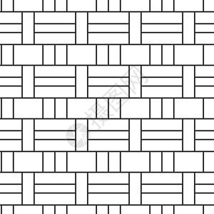 无缝模式 网格重复纹理 直角平滑的线性网格 在白色背景上孤立的股票矢量图图片