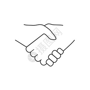 手握 握手图标 矢量插图 平板设计交易商业剪贴友谊工作会议成功标识合伙男性图片