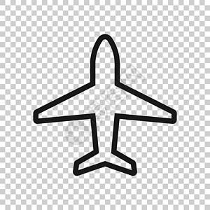 平面样式中的平面图标 孤立在白色背景上的飞机矢量图解 飞行班机经营理念天空飞机场喷射运输乘客航班工作空白航空公司旅行图片