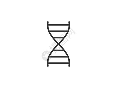 染色体 DNA 基因图标 矢量图解 平板设计生物克隆曲线遗传基因组化学阴影药品生活技术图片