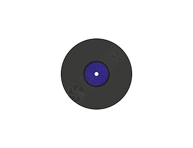 音乐黑胶唱片图标 矢量图 平面设计光盘流行音乐立体声插图模拟记录工作室打碟机岩石旋律图片