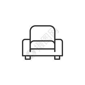 平板风格的电影椅图标 白色孤立背景的电椅矢量说明 剧场座椅商业概念磁带行动表演休息座位视频娱乐摄影工作室剧院图片