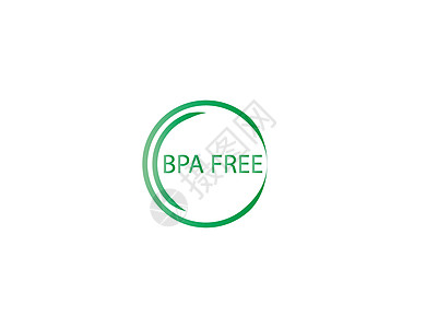 免费Bpa 标签 生态图标 矢量插图 平板设计叶子保修单产品双酚材料邮票安全塑料塑料瓶圆圈图片
