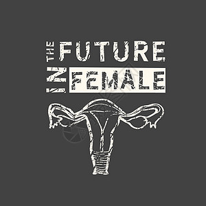 未来属于女性 女权主义引用女性励志口号 女权主义的说法 海报衬衫和卡片的短语图片