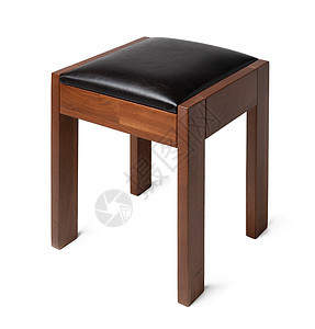 白色背景的木卫门座椅紧贴近身房间风格脚板软垫家具椅子木头座位古董装饰图片